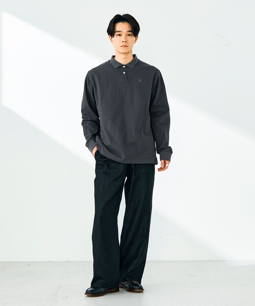 GEVACO（ゲバコ）の「【GEVACO/ゲバコ】ロングスリーブ ポロシャツ（ポロシャツ・メンズ・チャコールグレー/ブラック/ブルー・M/L）」の18枚目の写真