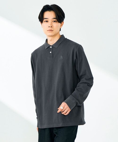 GEVACO（ゲバコ）の「【GEVACO/ゲバコ】ロングスリーブ ポロシャツ（ポロシャツ・メンズ・チャコールグレー/ブラック/ブルー・M/L）」の16枚目の写真