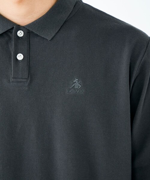 GEVACO（ゲバコ）の「【GEVACO/ゲバコ】ロングスリーブ ポロシャツ（ポロシャツ・メンズ・チャコールグレー/ブラック/ブルー・M/L）」の14枚目の写真