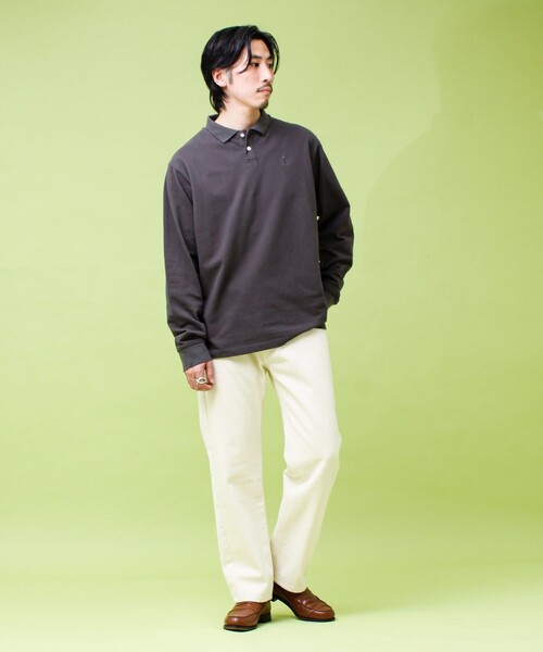 GEVACO（ゲバコ）の「【GEVACO/ゲバコ】ロングスリーブ ポロシャツ（ポロシャツ・メンズ・チャコールグレー/ブラック/ブルー・M/L）」の13枚目の写真