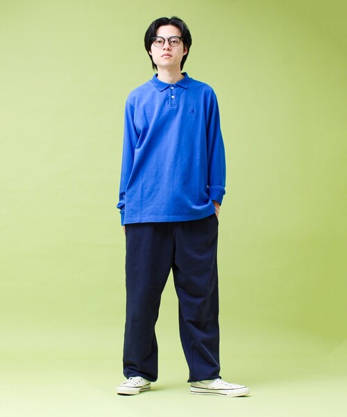 GEVACO（ゲバコ）の「【GEVACO/ゲバコ】ロングスリーブ ポロシャツ（ポロシャツ・メンズ・チャコールグレー/ブラック/ブルー・M/L）」の12枚目の写真