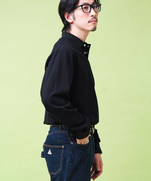 GEVACO（ゲバコ）の「【GEVACO/ゲバコ】ロングスリーブ ポロシャツ（ポロシャツ・メンズ・チャコールグレー/ブラック/ブルー・M/L）」の7枚目の写真