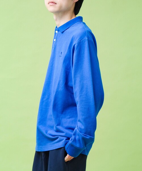 GEVACO（ゲバコ）の「【GEVACO/ゲバコ】ロングスリーブ ポロシャツ（ポロシャツ・メンズ・チャコールグレー/ブラック/ブルー・M/L）」の4枚目の写真