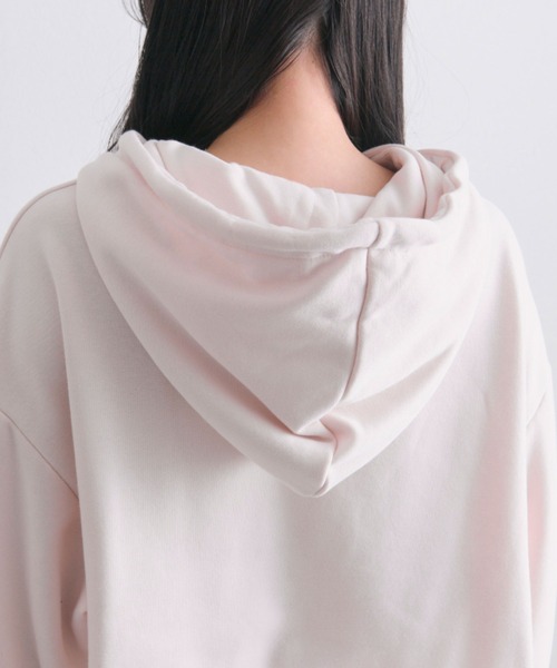 OLIVE des OLIVE（オリーブデオリーブ）の「裾フリルZIPパーカー（パーカー・レディース・ピンク/ブラック/オフホワイト/トップグレー・FREE）」の9枚目の写真