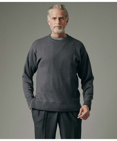 junhashimoto（ジュンハシモト）の「W ZIP CREW NECK KNIT（ニット/セーター・メンズ・ブラック・4）」の9枚目の写真