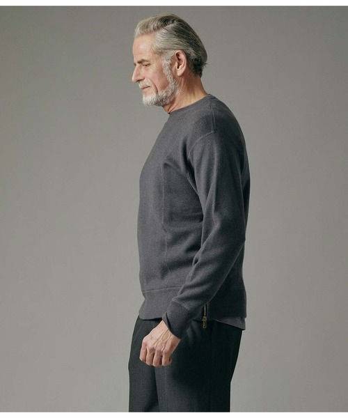 junhashimoto（ジュンハシモト）の「W ZIP CREW NECK KNIT（ニット/セーター・メンズ・ブラック・4）」の10枚目の写真