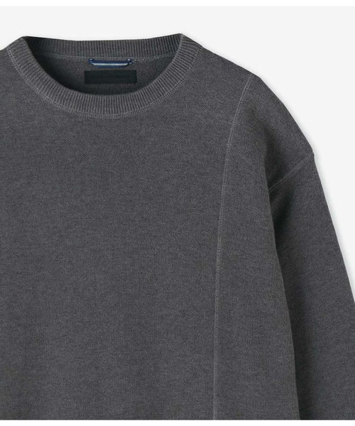 junhashimoto（ジュンハシモト）の「W ZIP CREW NECK KNIT（ニット/セーター・メンズ・ブラック・4）」の4枚目の写真