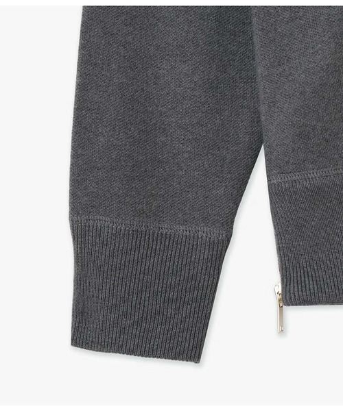 junhashimoto（ジュンハシモト）の「W ZIP CREW NECK KNIT（ニット/セーター・メンズ・ブラック・4）」の5枚目の写真