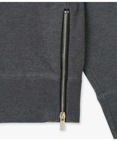 junhashimoto（ジュンハシモト）の「W ZIP CREW NECK KNIT（ニット/セーター・メンズ・ブラック・4）」の7枚目の写真
