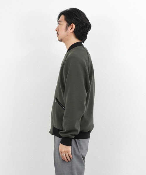 NOLLEY’S(ノーリーズ)の「オーバーサイズ カットスタジャン 26SS(ブルゾン・メンズ・チャコールグレー/ブラック・M/L/XL/S)」の14枚目の写真