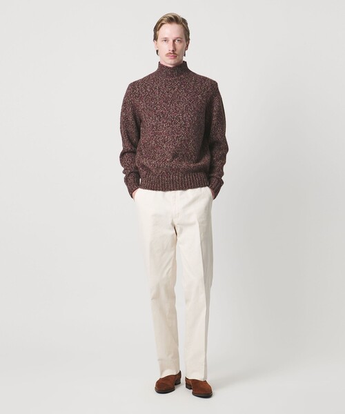 SOVEREIGN(ソブリン)の「<SOVEREIGN> ウール カシミヤ ムリネ ハイネック ニット(ニット/セーター・メンズ・ブラウン系・L)」の3枚目の写真