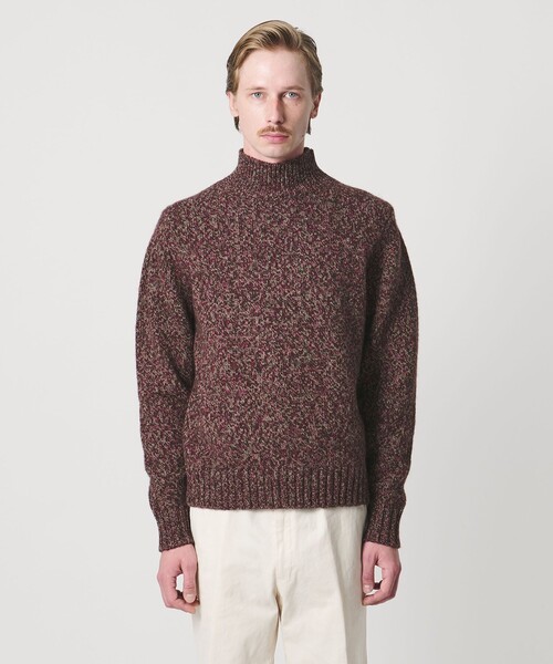 SOVEREIGN(ソブリン)の「<SOVEREIGN> ウール カシミヤ ムリネ ハイネック ニット(ニット/セーター・メンズ・ブラウン系・L)」の4枚目の写真