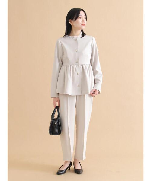 sm2rhythm（サマンサモスモスリズム）の「セミワイドパンツ【セットアップ可】（その他パンツ・レディース・ブラック/ライトベージュ・L/M）」の21枚目の写真