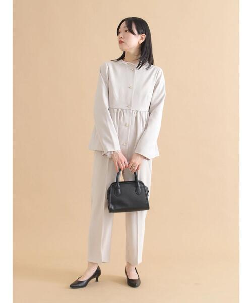 sm2rhythm（サマンサモスモスリズム）の「セミワイドパンツ【セットアップ可】（その他パンツ・レディース・ブラック/ライトベージュ・L/M）」の22枚目の写真