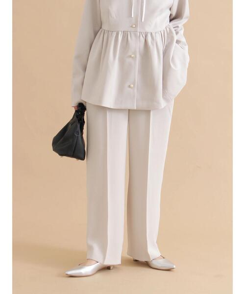 sm2rhythm（サマンサモスモスリズム）の「セミワイドパンツ【セットアップ可】（その他パンツ・レディース・ブラック/ライトベージュ・L/M）」の8枚目の写真