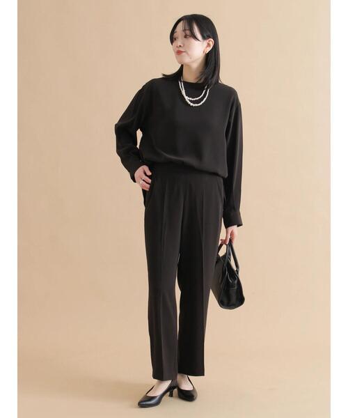 sm2rhythm（サマンサモスモスリズム）の「セミワイドパンツ【セットアップ可】（その他パンツ・レディース・ブラック/ライトベージュ・L/M）」の11枚目の写真