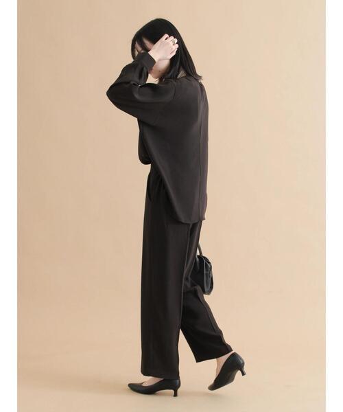 sm2rhythm（サマンサモスモスリズム）の「セミワイドパンツ【セットアップ可】（その他パンツ・レディース・ブラック/ライトベージュ・L/M）」の12枚目の写真