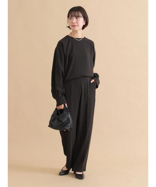 sm2rhythm（サマンサモスモスリズム）の「セミワイドパンツ【セットアップ可】（その他パンツ・レディース・ブラック/ライトベージュ・L/M）」の14枚目の写真