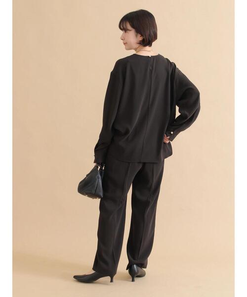 sm2rhythm（サマンサモスモスリズム）の「セミワイドパンツ【セットアップ可】（その他パンツ・レディース・ブラック/ライトベージュ・L/M）」の16枚目の写真