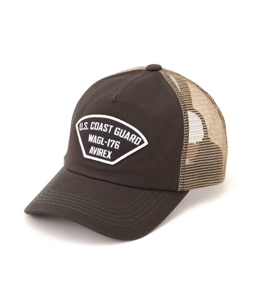 AVIREX（アヴィレックス）の「MILITARY WAPPEN TWILL MESH CAP / ミリタリーワッペン ツイル メッシュキャップ / AVIREX / アヴィレックス（キャップ・メンズ・オフホワイト/ブラック/オリーブ/ネイビー・FREE）」の3枚目の写真