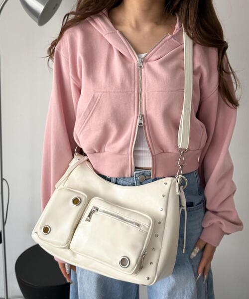 WEGO(ウィゴー)の「WEGO/【26年春新作】BIGハトメ2wayショルダー(ショルダーバッグ・レディース・ブラック系その他/ブラック/ワイン/ライトグレー/ホワイト/キャメル・FREE)」の20枚目の写真