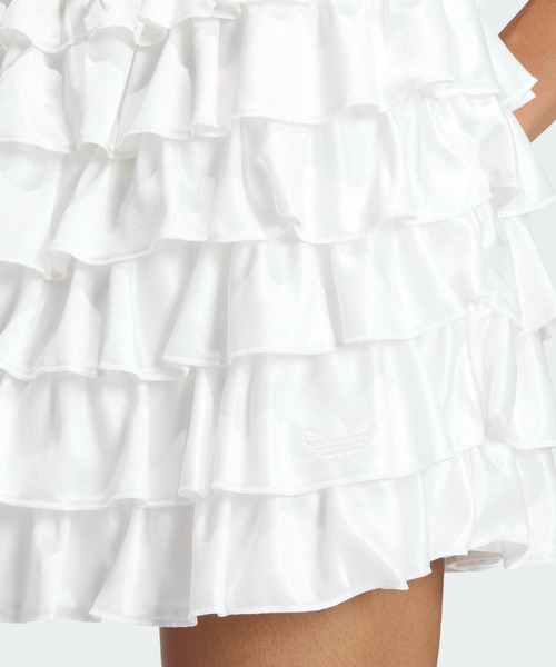 adidas(アディダス)の「レース フリル ミニスカート / アディダスオリジナルス adidas Originals(スカート・レディース・ブラック/ホワイト・SMALL/XX-LARGE/3XL/LARGE/MEDIUM/X-LARGE)」の4枚目の写真