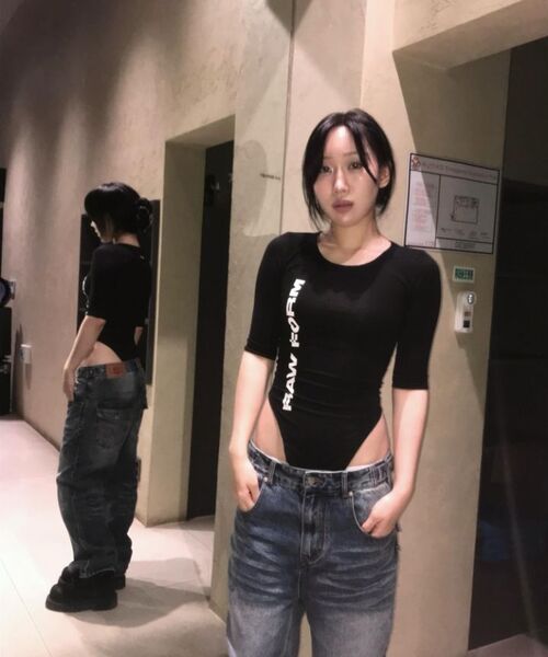 IDWS(アイドンワナセル)の「Motion Flare Denim Pants Indigo(デニムパンツ・レディース・その他・1/2/0)」の5枚目の写真