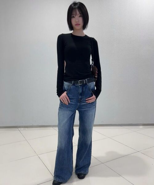 IDWS(アイドンワナセル)の「Motion Flare Denim Pants Indigo(デニムパンツ・レディース・その他・1/2/0)」の7枚目の写真