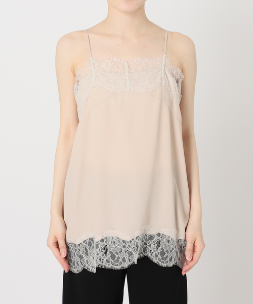 Deuxieme Classe（ドゥーズィエムクラス）の「Lace Trimmed キャミソール 2（シャツ/ブラウス・レディース・ベージュ・FREE）」の3枚目の写真