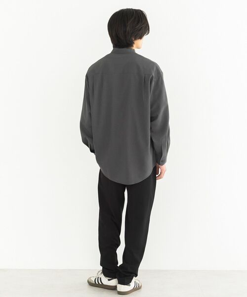 CRAFT STANDARD BOUTIQUE(クラフトスタンダードブティック)の「【機能素材】バンドカラーシャツ(シャツ/ブラウス・メンズ・ネイビー/チャコールグレー/ブラック・L/M)」の18枚目の写真