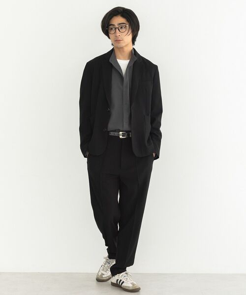 CRAFT STANDARD BOUTIQUE(クラフトスタンダードブティック)の「【機能素材】バンドカラーシャツ(シャツ/ブラウス・メンズ・ネイビー/チャコールグレー/ブラック・L/M)」の19枚目の写真