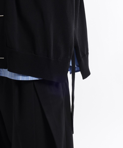 HARE（ハレ）の「KAKARIソデアキカーディガン(HARE)（カーディガン/ボレロ・メンズ・ブラック/グリーン・FREE）」の15枚目の写真