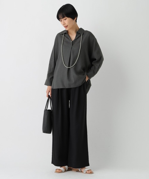 Elura(エルーラ)の「フィラメントツイルワイドパンツ/659645(その他パンツ・レディース・ブラウン/ベージュ/ブラック・SMALL/MEDIUM/LARGE)」の18枚目の写真