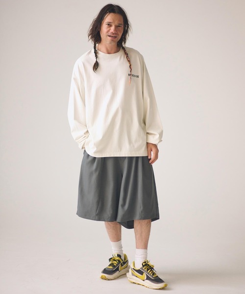 ADAM PATEK(アダムパテック)の「ADAMPATEK/noise aging embroidered long-sleeved T/ノイズプリントエイジング加工ロングスリーブT(Tシャツ/カットソー・メンズ・ピンク/グリーン/ホワイト/ブラック・1/2)」の11枚目の写真