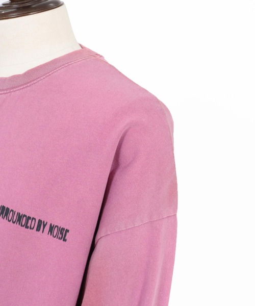 ADAM PATEK(アダムパテック)の「ADAMPATEK/noise aging embroidered long-sleeved T/ノイズプリントエイジング加工ロングスリーブT(Tシャツ/カットソー・メンズ・ピンク/グリーン/ホワイト/ブラック・1/2)」の17枚目の写真