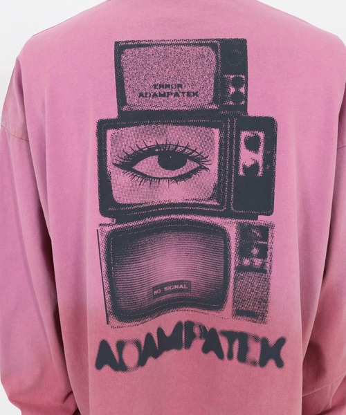 ADAM PATEK(アダムパテック)の「ADAMPATEK/noise aging embroidered long-sleeved T/ノイズプリントエイジング加工ロングスリーブT(Tシャツ/カットソー・メンズ・ピンク/グリーン/ホワイト/ブラック・1/2)」の22枚目の写真