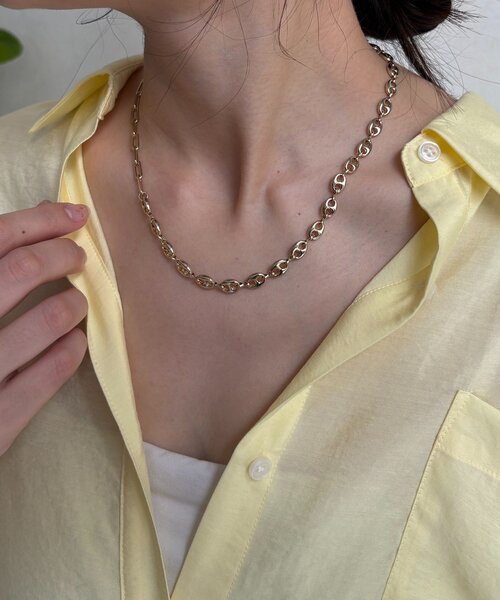 DouDou（ドゥドゥ）の「ミドルミックスチェーンマンテルネックレス（ネックレス・レディース・ゴールド/シルバー・FREE）」の11枚目の写真