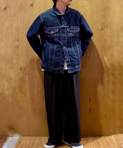 Levi's(リーバイス)の「Levi's(リーバイス)【メンズ】リラックスフィットトラッカー(デニムジャケット・メンズ・ダークインディゴブルー・M/L/S)」の13枚目の写真