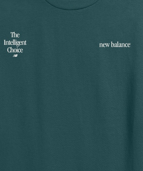 NEW BALANCE(ニューバランス)の「Linear Logo T-Shirt(Tシャツ/カットソー・レディース・スミクロ/ダークグリーン/ホワイト・XX-LARGE/X-LARGE/MEDIUM/SMALL/LARGE)」の6枚目の写真
