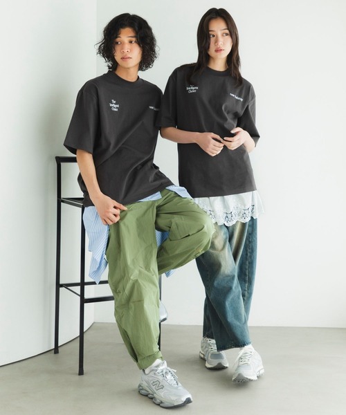 NEW BALANCE(ニューバランス)の「Linear Logo T-Shirt(Tシャツ/カットソー・レディース・スミクロ/ダークグリーン/ホワイト・XX-LARGE/X-LARGE/MEDIUM/SMALL/LARGE)」の13枚目の写真