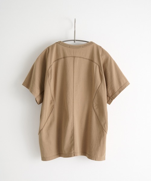 NVRFRGT(ネヴァーフォーゲット)の「Panelled Half Sleeve T-Shirt(Tシャツ/カットソー・メンズ・ブルー/ベージュ・1/3/2)」の18枚目の写真
