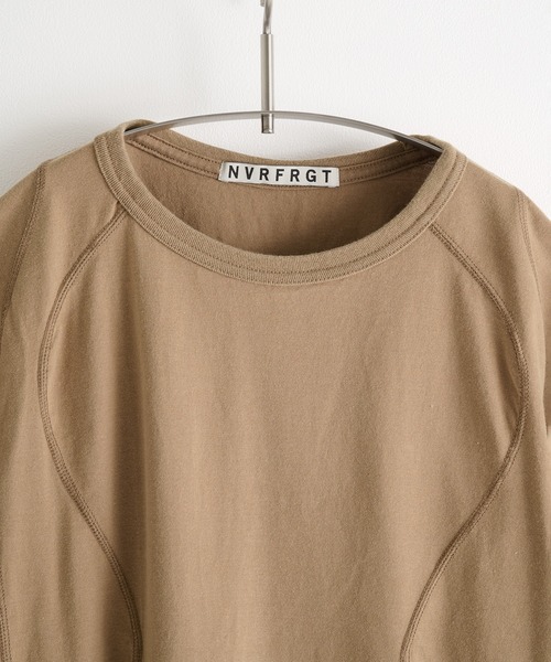 NVRFRGT(ネヴァーフォーゲット)の「Panelled Half Sleeve T-Shirt(Tシャツ/カットソー・メンズ・ブルー/ベージュ・1/3/2)」の19枚目の写真