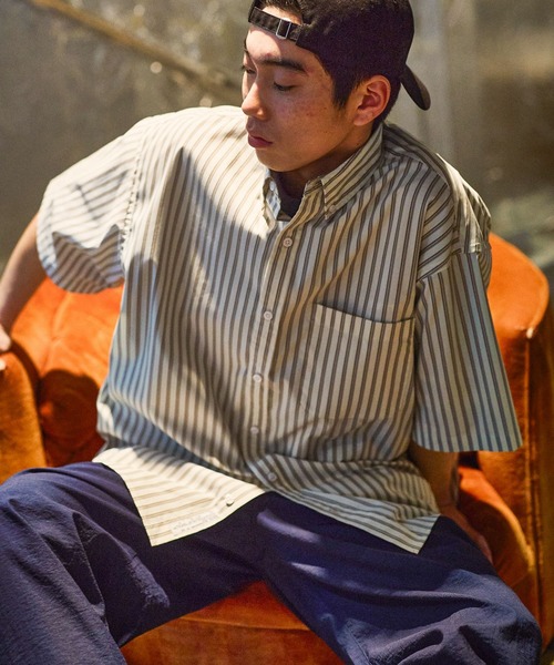 niko and...（ニコアンド）の「イージーケア柄ショートスリーブシャツ（シャツ/ブラウス・メンズ・ライトグリーン/グリーン/グレー/オフホワイト/ピンク/チャコール/サックスブルー・MEDIUM/LARGE）」の2枚目の写真