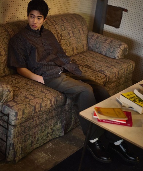 niko and...（ニコアンド）の「イージーケア柄ショートスリーブシャツ（シャツ/ブラウス・メンズ・ライトグリーン/グリーン/グレー/オフホワイト/ピンク/チャコール/サックスブルー・MEDIUM/LARGE）」の8枚目の写真