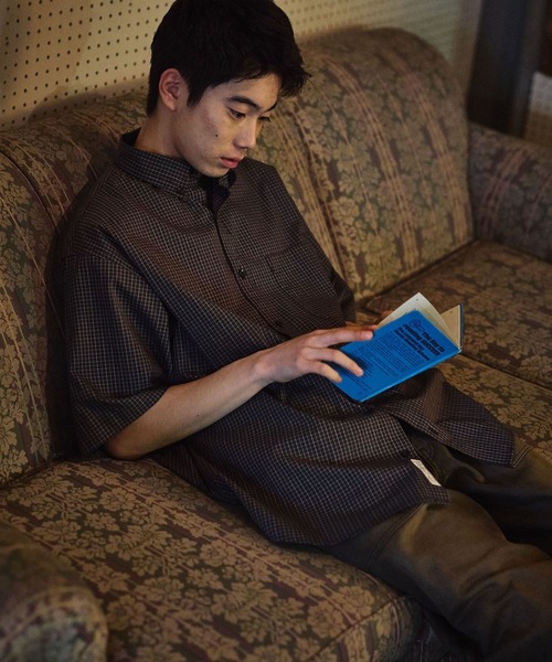 niko and...（ニコアンド）の「イージーケア柄ショートスリーブシャツ（シャツ/ブラウス・メンズ・ライトグリーン/グリーン/グレー/オフホワイト/ピンク/チャコール/サックスブルー・MEDIUM/LARGE）」の12枚目の写真