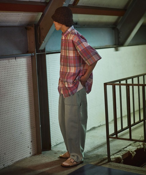 niko and...（ニコアンド）の「イージーケア柄ショートスリーブシャツ（シャツ/ブラウス・メンズ・ライトグリーン/グリーン/グレー/オフホワイト/ピンク/チャコール/サックスブルー・MEDIUM/LARGE）」の15枚目の写真