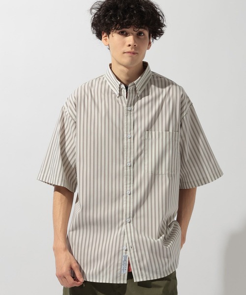 niko and...(ニコアンド)の「イージーケア柄ショートスリーブシャツ(シャツ/ブラウス・メンズ・ライトグリーン/グリーン/グレー/オフホワイト/ピンク/チャコール/サックスブルー・MEDIUM/LARGE)」の18枚目の写真