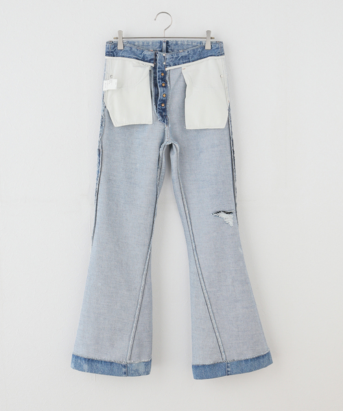 TANAKA（タナカ）の「【TANAKA/タナカ】 FLARE JEAN TROUSERS（デニムパンツ・レディース・ブルー・28/27/26）」の7枚目の写真