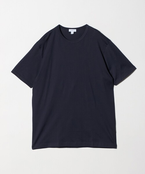 SUNSPEL（サンスペル）の「＜SUNSPEL＞クラシック  Tシャツ（Tシャツ/カットソー・メンズ・ネイビー/ダークブラウン・L/M）」の2枚目の写真