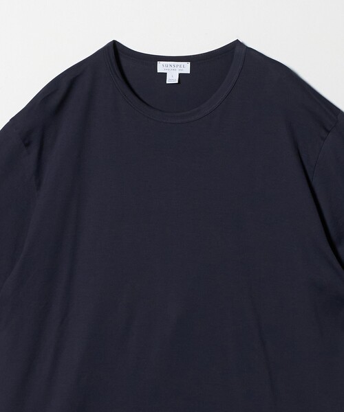 SUNSPEL（サンスペル）の「＜SUNSPEL＞クラシック  Tシャツ（Tシャツ/カットソー・メンズ・ネイビー/ダークブラウン・L/M）」の4枚目の写真